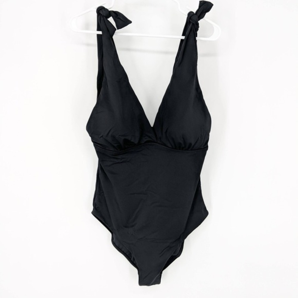 Kim Gravel x Swimsuits For All Tie Shoulder 1-Piece Suit‎ Black Women's Size 14